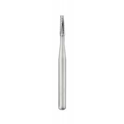 SS White FG #701 SL (surgical length) taper fissure crosscut carbide bur, pack