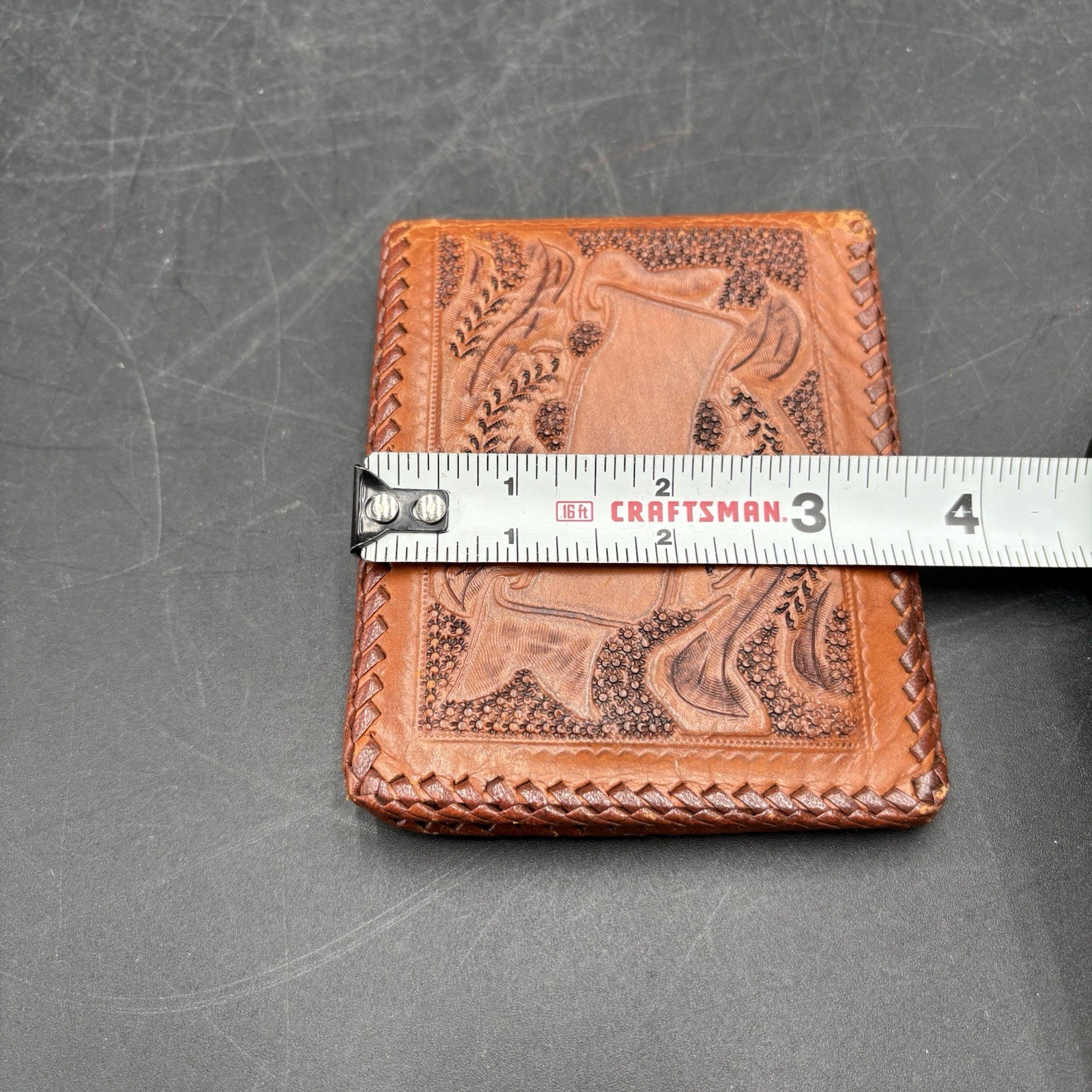 Vtg USAF Leather Wallet Tooled Air Force