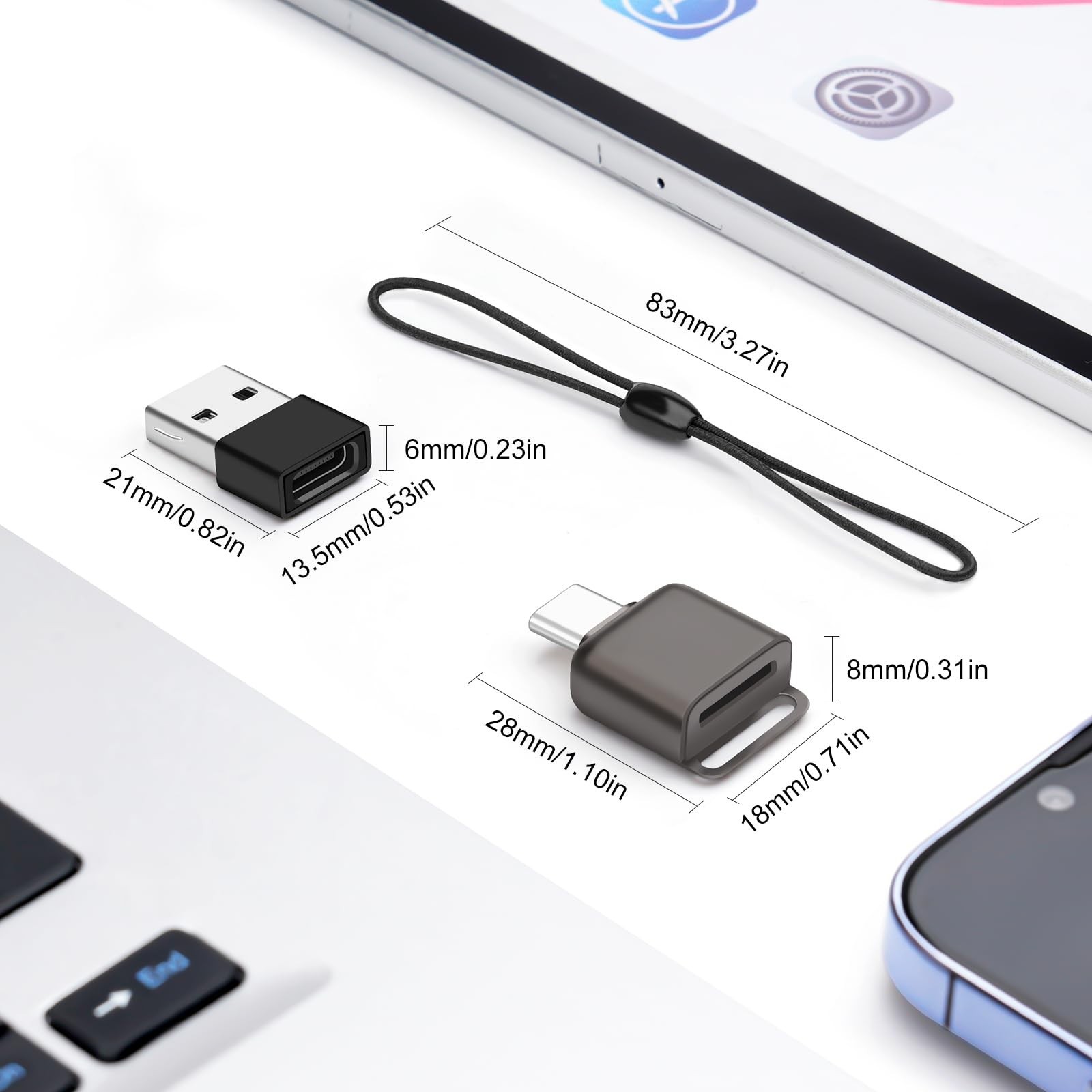 Micro SD Card Reader, BORLTER CLAMP TF Card Reader USB C 3.0 to TF/Micro SD w...