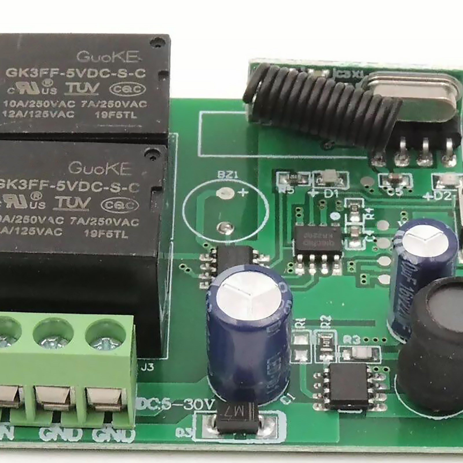 DC 6V 12V 24V 2CH RF Relay Transmitter Wireless Remote Control 433MHz Universal
