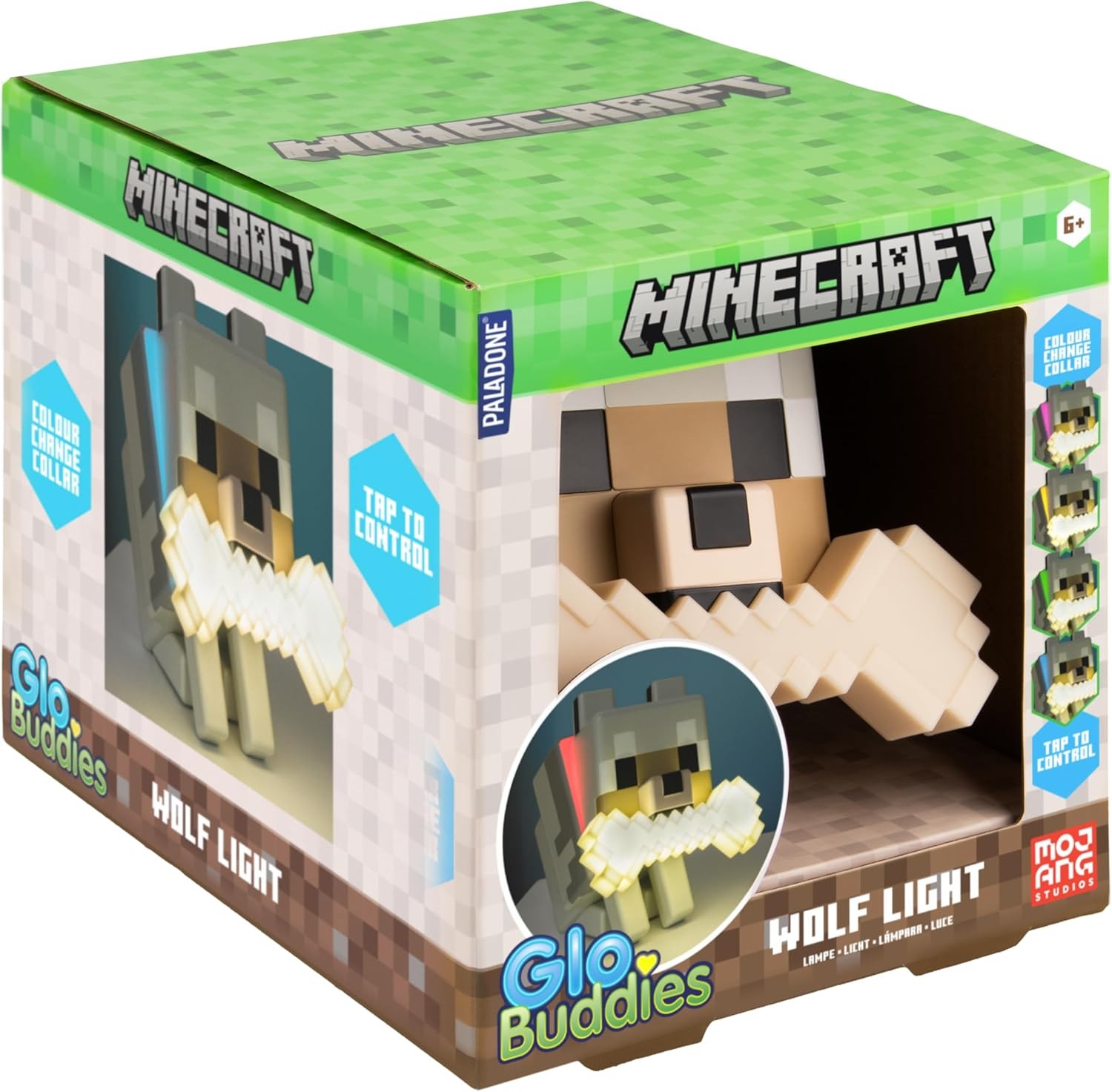 Minecraft Wolf GloBuddies 3D Colour Changing Light, Officially