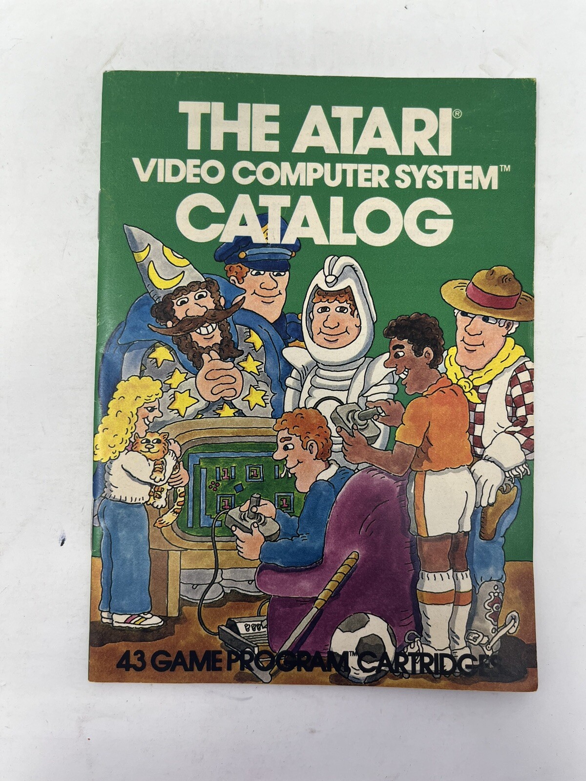 Atari Video Computer System Green Catalog 43 Game Atari 2600 REV CO16725 GH07.