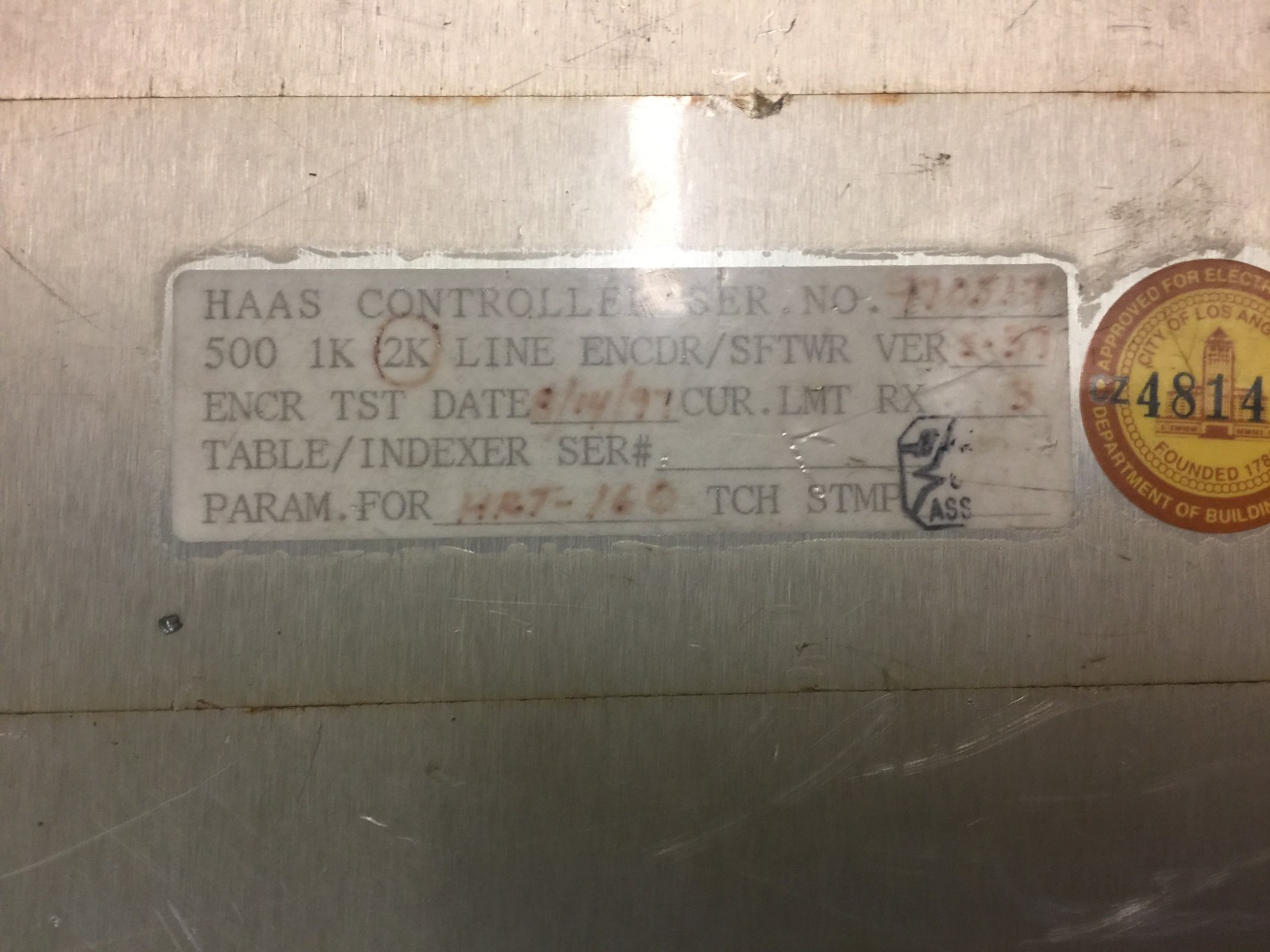 HAAS SERVO CONTROLLER 17 PIN