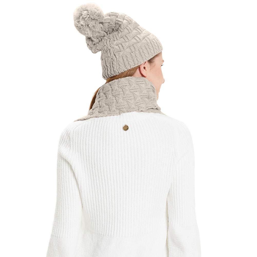 HANERDUN Women Girls Fashion Winter Warm Knitted Hat Beanie One Size, Beige