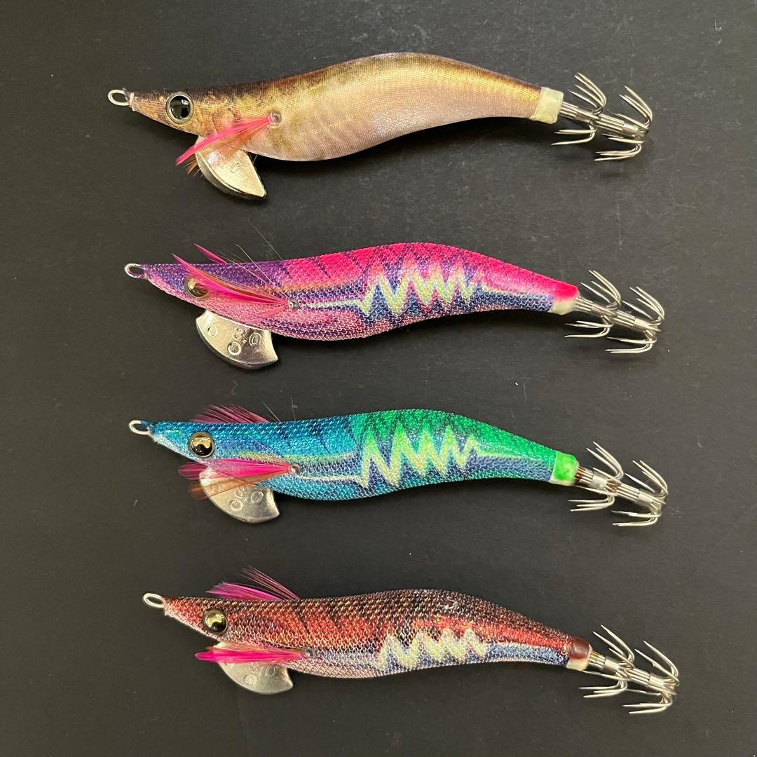 YAMASHITA Egi-oh Q Egi-oh Live Search No. 3 egi baits Scratched Fishing Set of 4