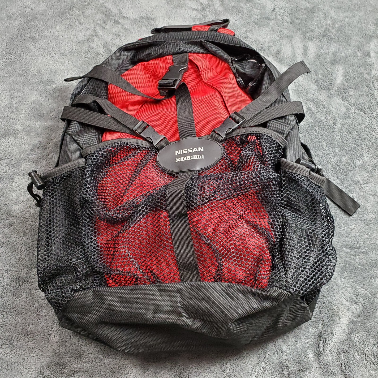 Nissan Xterra Triathlon Red Black Backpack Hiking Camping Bag