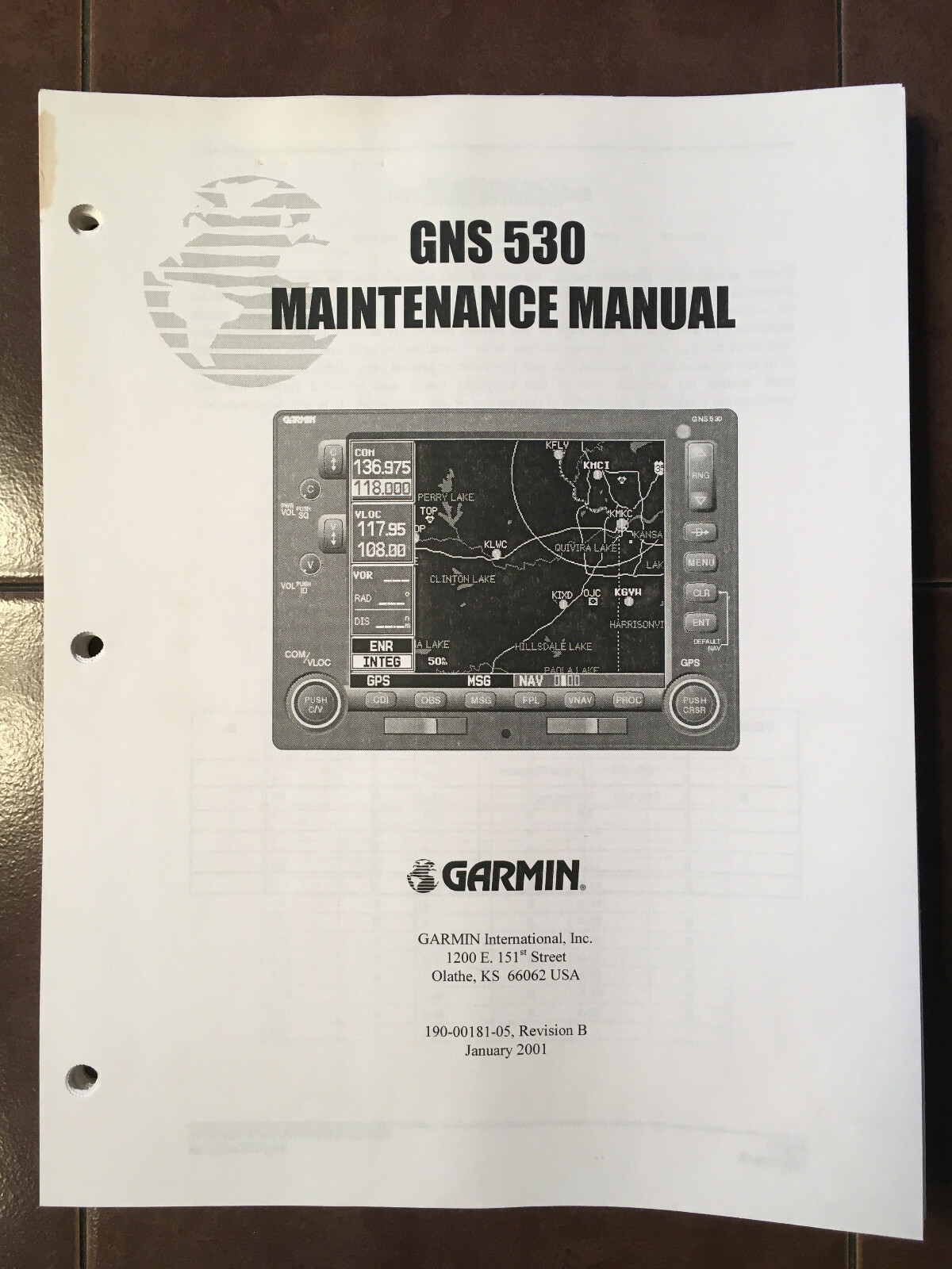 Garmin GNS 530 Maintenance Manual