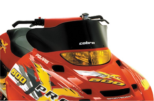 Powermadd 11511 Cobra Windshield - 8.5in. - Black Black