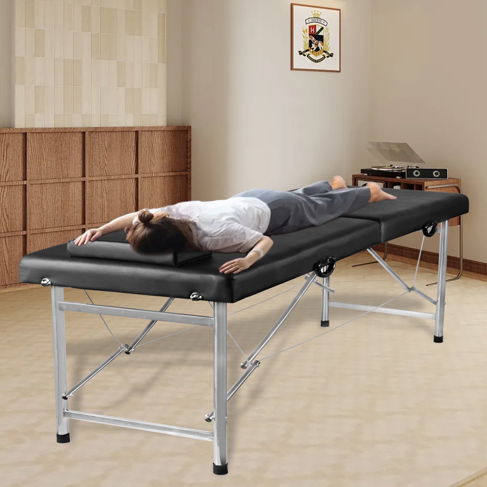 Professional Massage Table Massage Bed Spa Bed 180cm Long Portable 2 folding