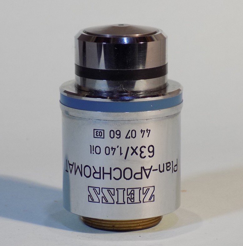 Zeiss Plan Apochromat 63x / 1.40 Oil Microscope Objective Lens 44 07 60