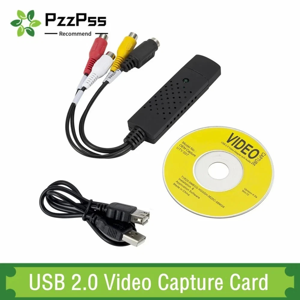 USB 2.0 Audio Video VHS to DVD VCR PC HDD Converter Adapter Digital Capture Card