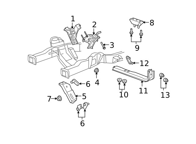 Genuine Ford Engine Mount Bolt N807218-S441