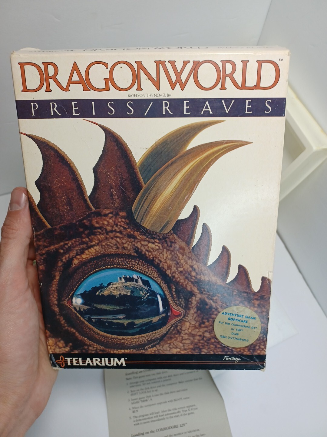 VTG 1984 DragonWorld C64 Commodore 64 Game Trillium WORKS