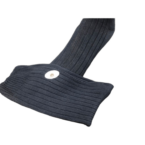 Men's Organic Ribbed Cotton Crew Socks, Classic Colors with Wide Cuff for Dad