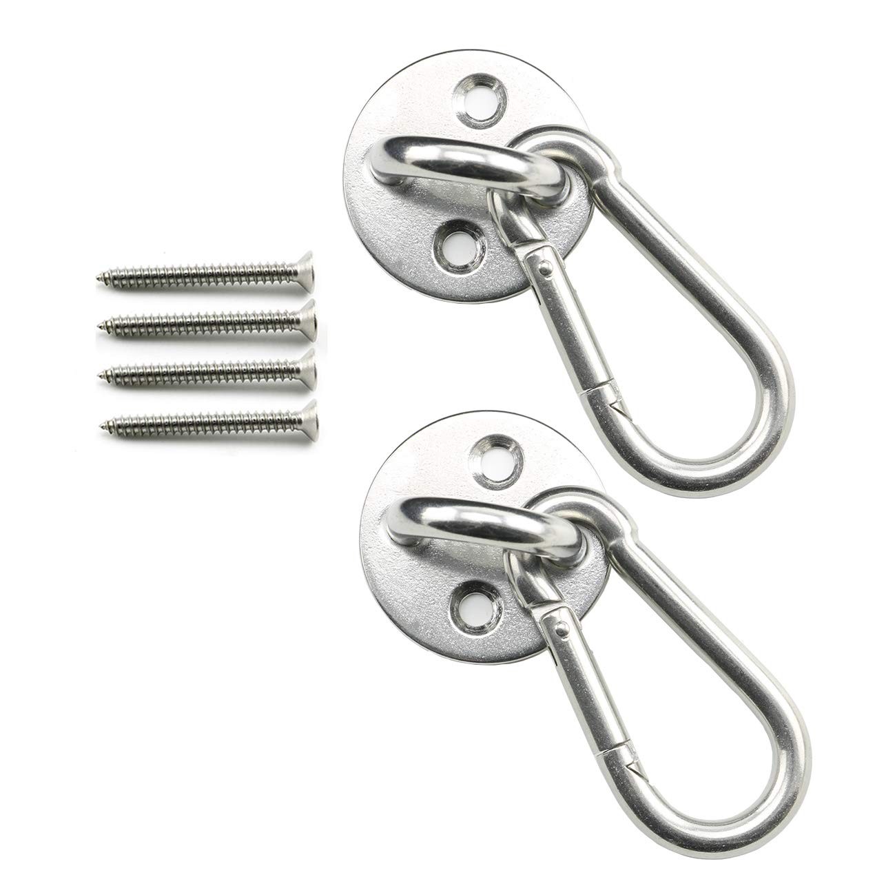 M8 HeavyDuty Ceiling Wall Mount Hooks for Hammocks and Swings  2 Set