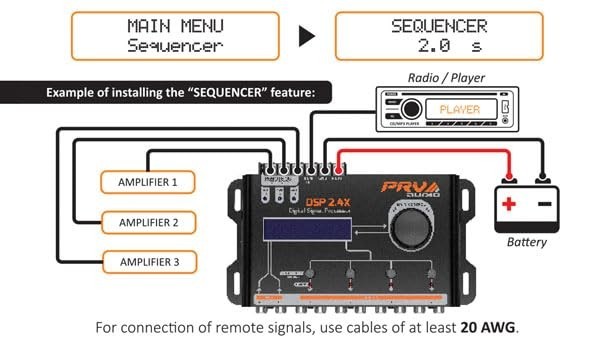 4 Channel Digital Audio Processor DSP - Crossover & Equalizer with Remote Relay