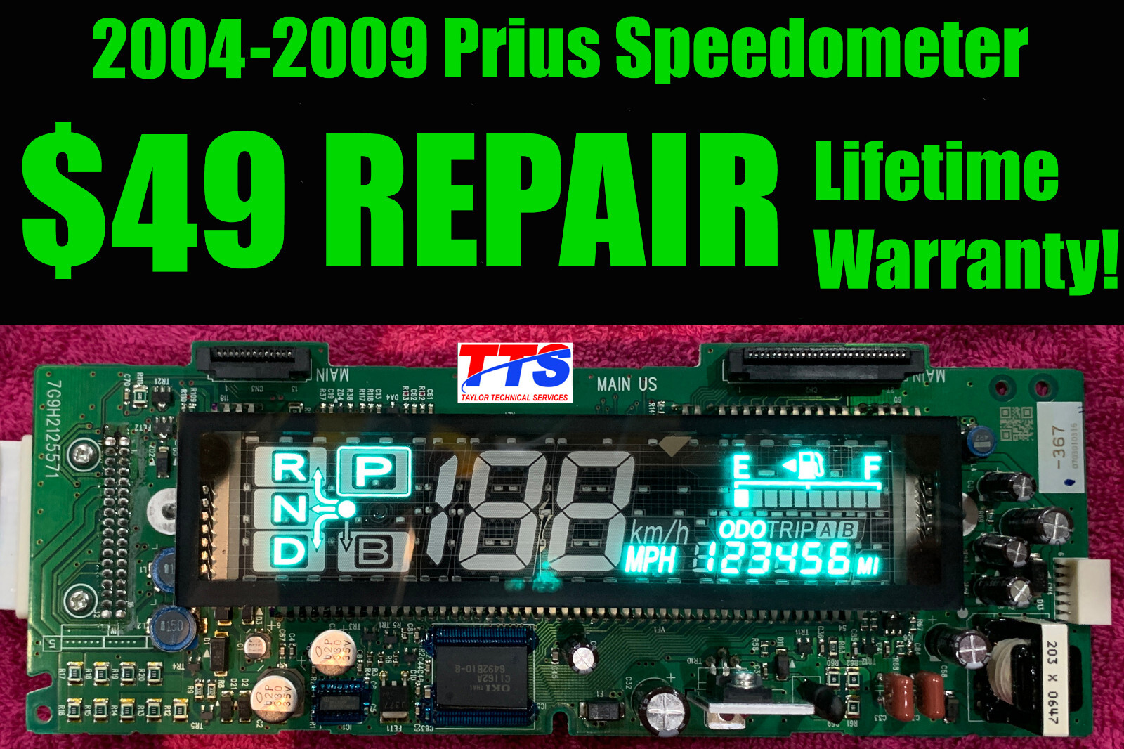 REPAIR SERVICE Speedometer Instrument Gauge Cluster Combination Meter PRIUS