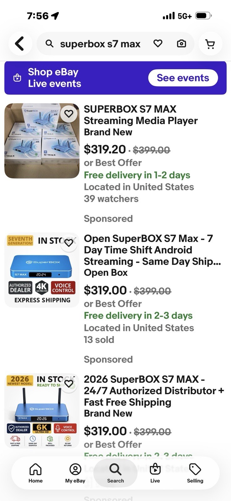SuperBox S7 MAX 6K Android Streaming Media Box Voice Control HDMI Blue