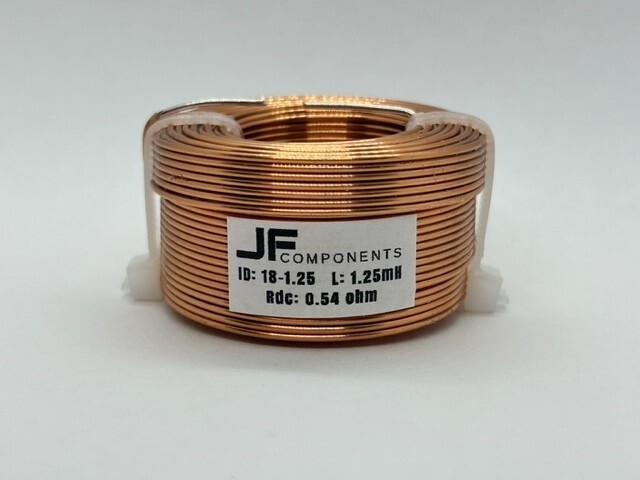 JFcomponents 1.25mH audio inductor coil 18 gauge air core coil for crossovers