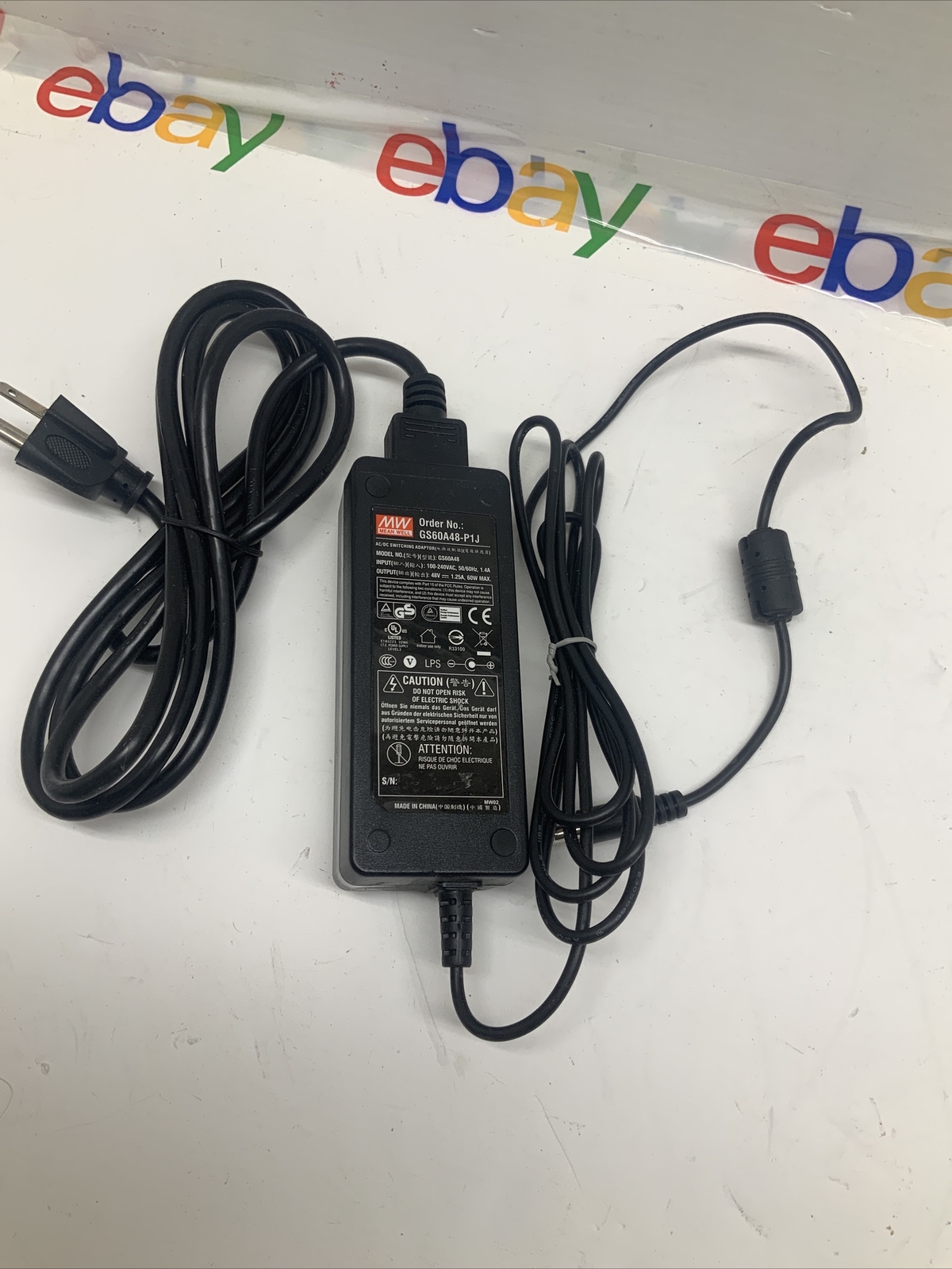 Mean Well GS60A48-P1J AC-DC Industrial Desktop Adaptor