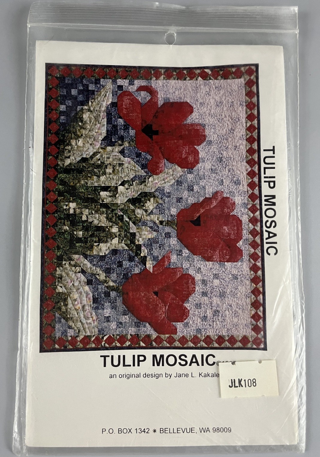 Jane Kakaley Tulip Mosaic Quilt Pattern Floral Wall Hanging Art Sewing JLK108