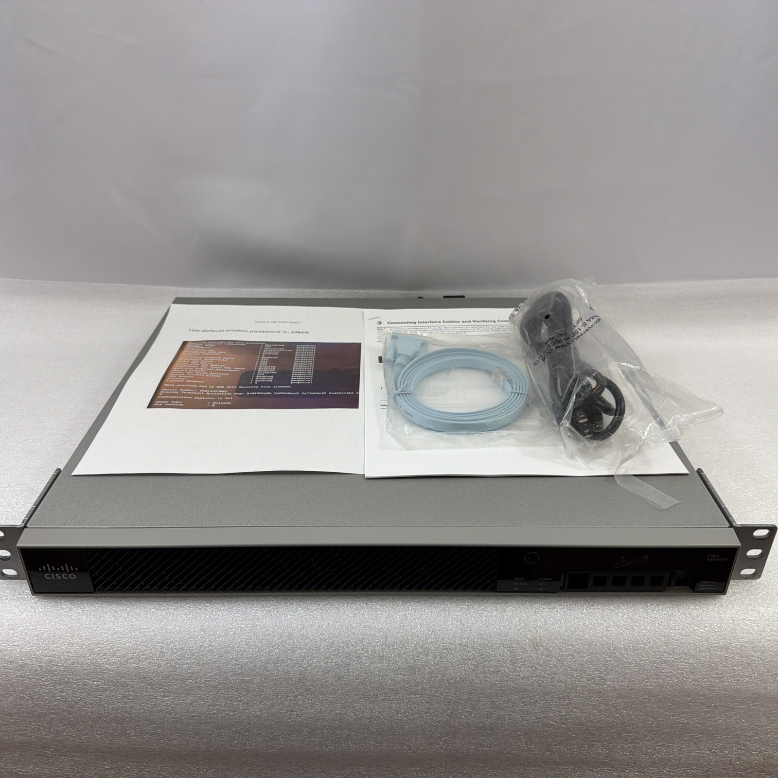 Cisco ASA5512VPN-ASA 5512-X w/250 AnyConnect And Mobile. Security Plus License.