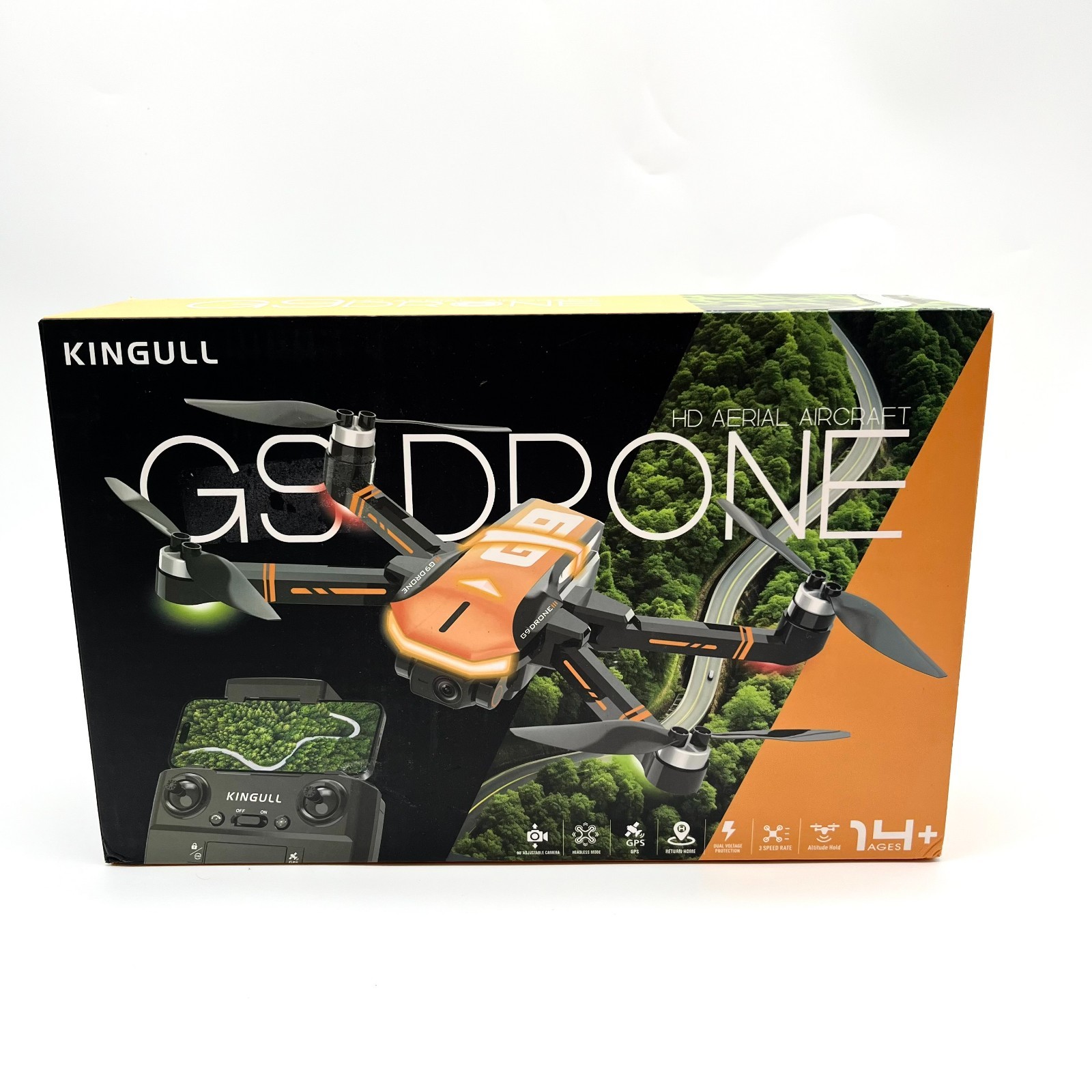 Kingull 4K High Definition GPS Foldable Quadcopter Aerial Drone Model G9