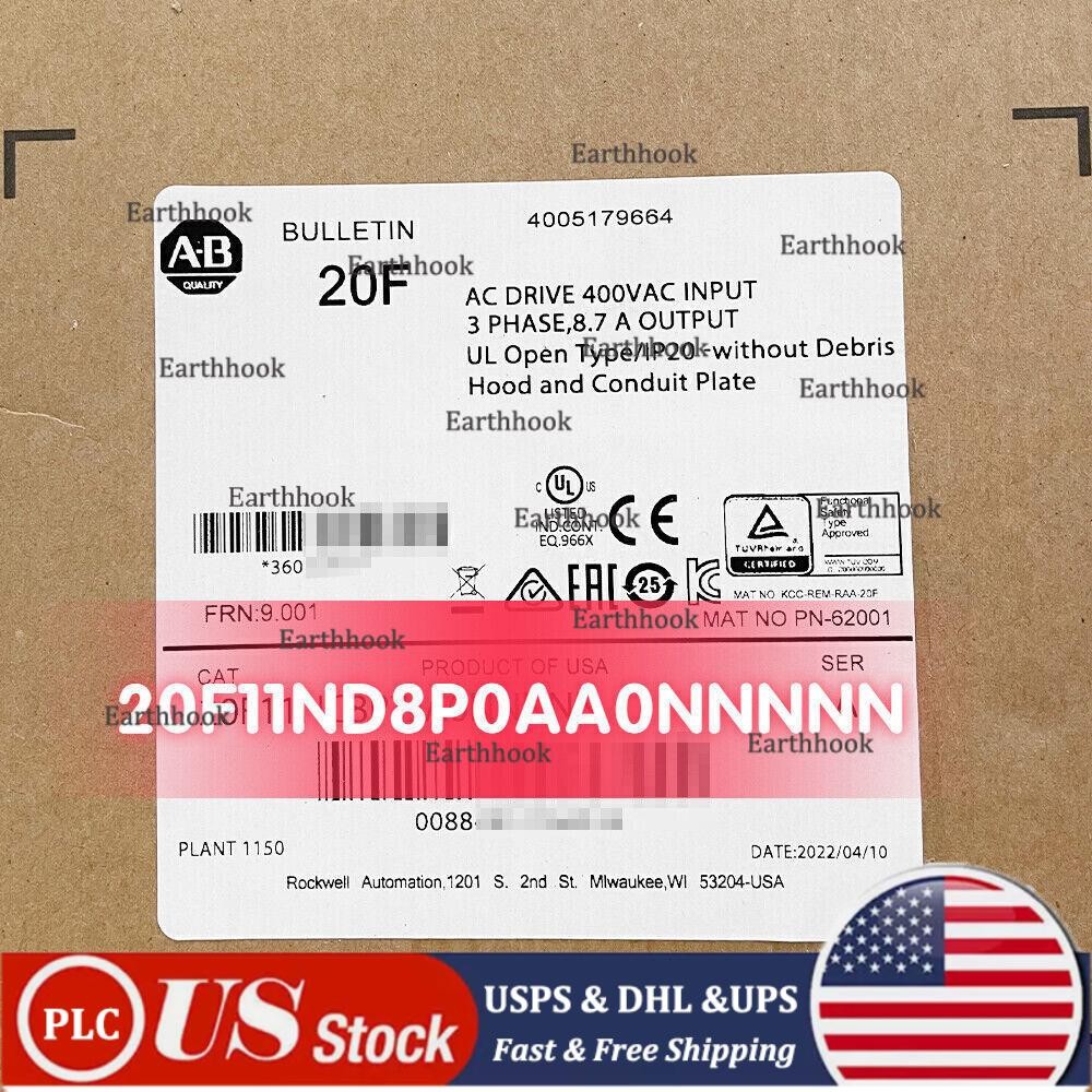 2022 New Sealed Allen-Bradley 20F11ND8P0AA0NNNNN 20F11ND8P0AA0NNNNN US Free Tax