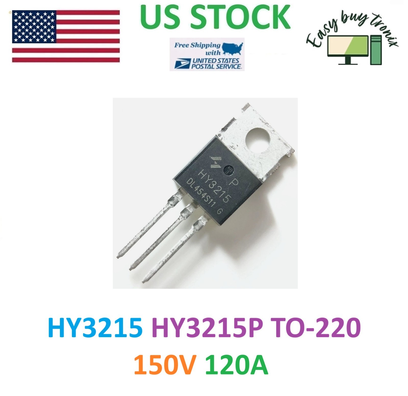 2PCS HY3215 HY3215P TO-220 150V 120A MOSFET IC NEW US STOCK