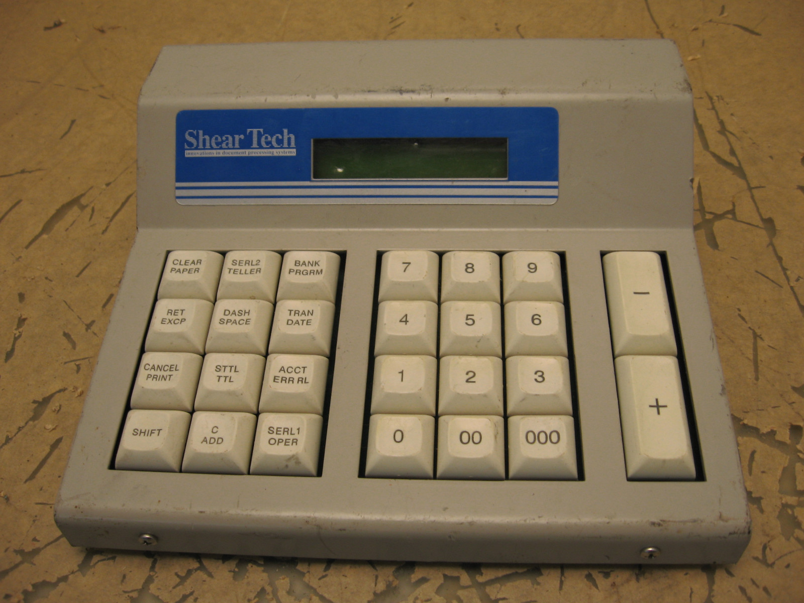 Shear Tech EN-5000 Check Endorser Controller *KEYBOARD ONLY* [0B.1]