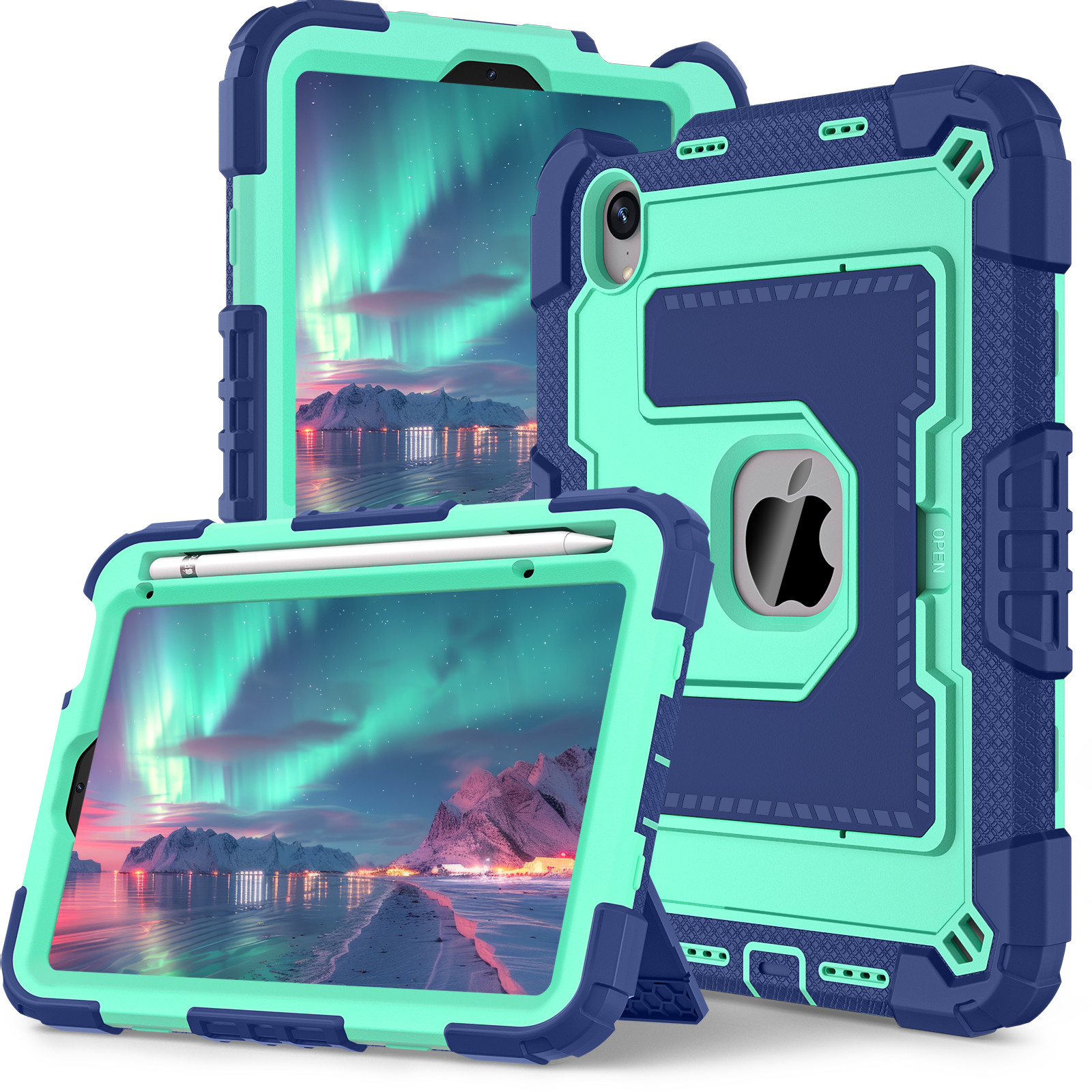 Rugged Stand Case For iPad 11 inch (A16) 2025/10.9''10th Gen 2022/Mini 6th/7th