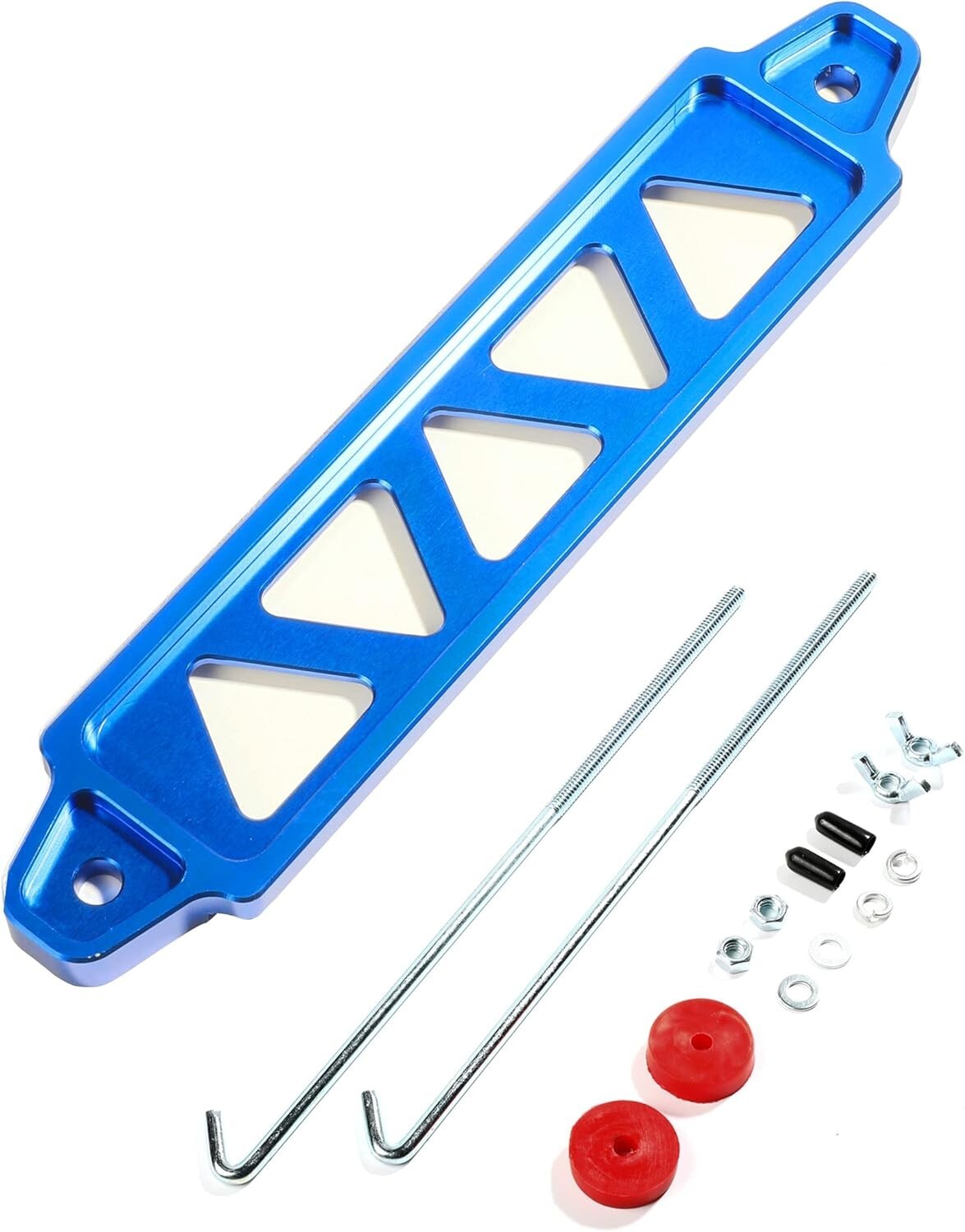 Battery Hold down Bracket, Universal Crossbar Car Battery Holder Kit with 10In