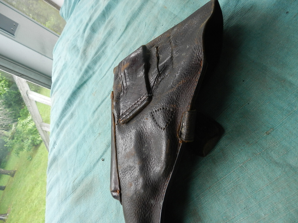 RARE German Germany WW1 Luger P08 Commercial Pistol Leather Holster