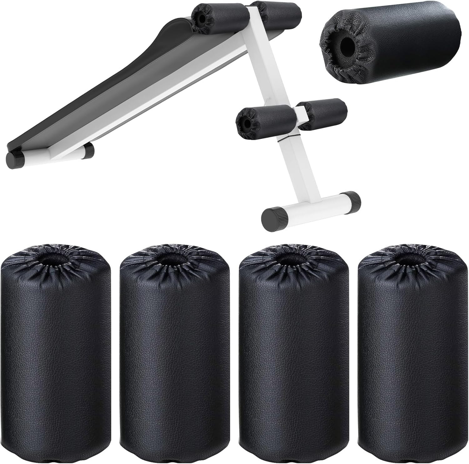 4 Pcs Foam Foot Pads Foam Roller Pad Replacement for Weight Bench Inversion Tabl