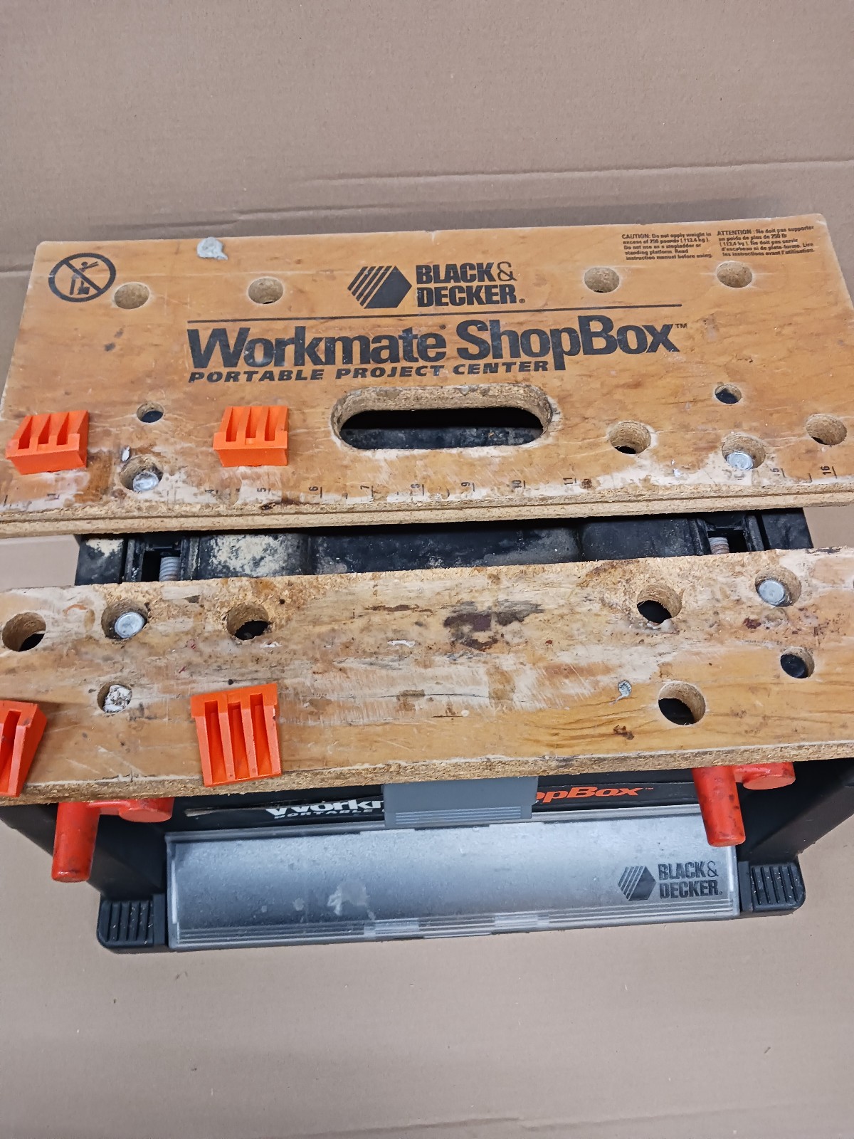 Black & Decker WORKMATE Shop Box Portable Project Center w/ 4 Peg Stops - Nice
