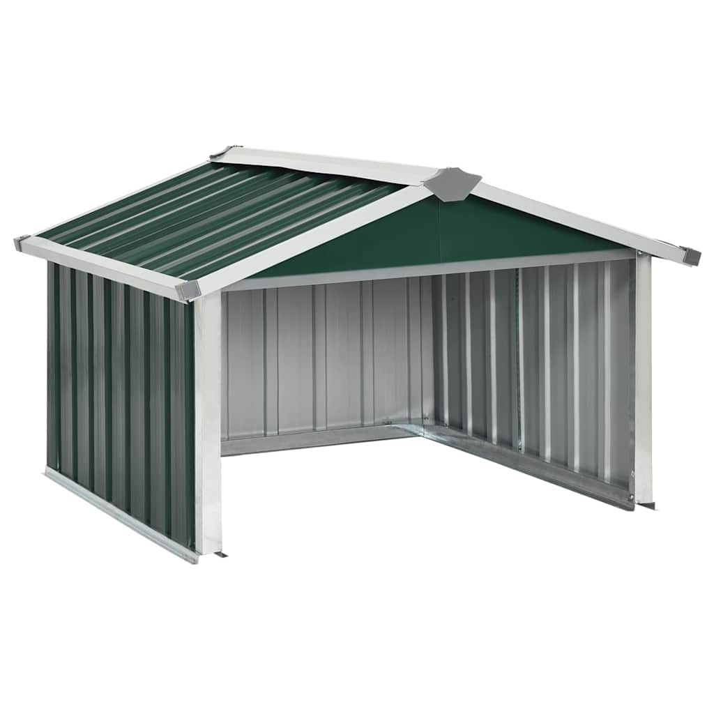 Garden Robot Lawnmower Shed Storage House Patio Garage Galvanized Steel vidaXL