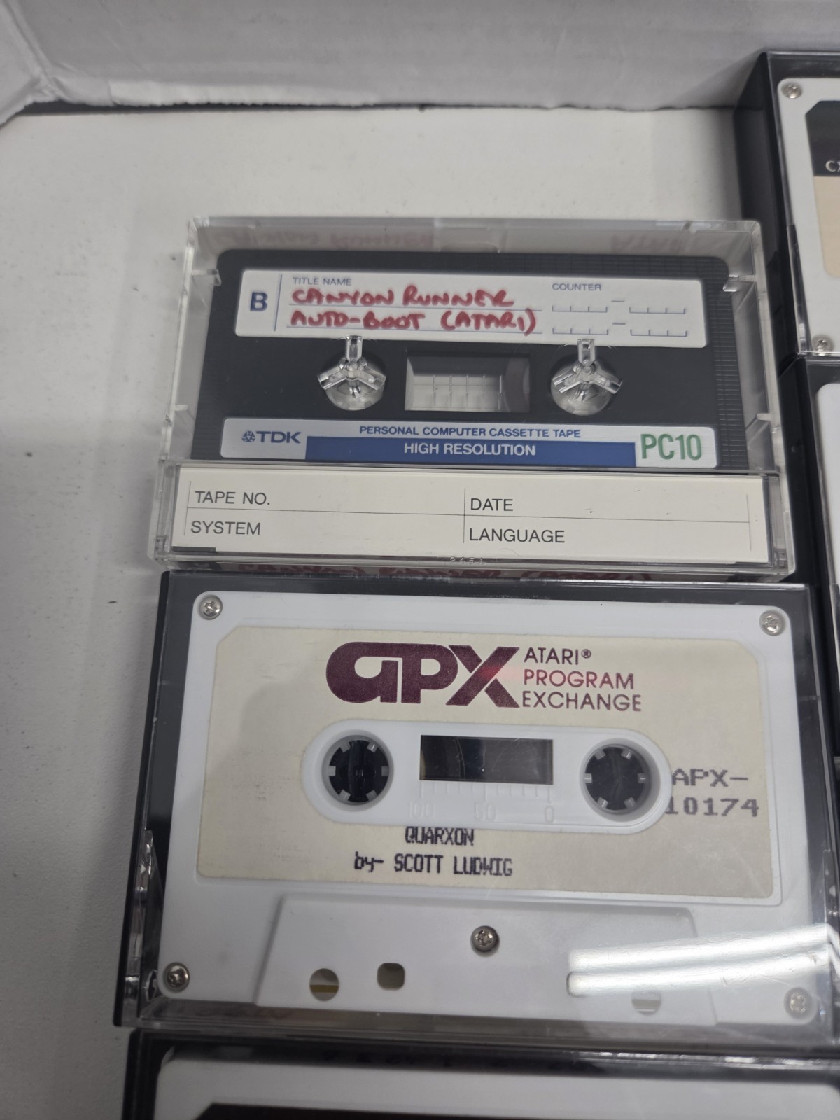 Vintage Atari Program Cassette Lot