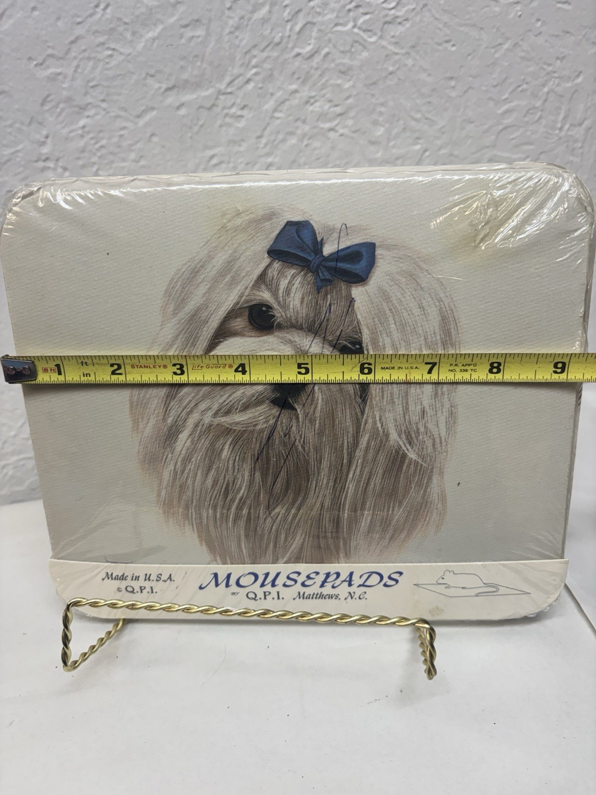 Shih Tzu With Bow Mouse Pad New Sealer