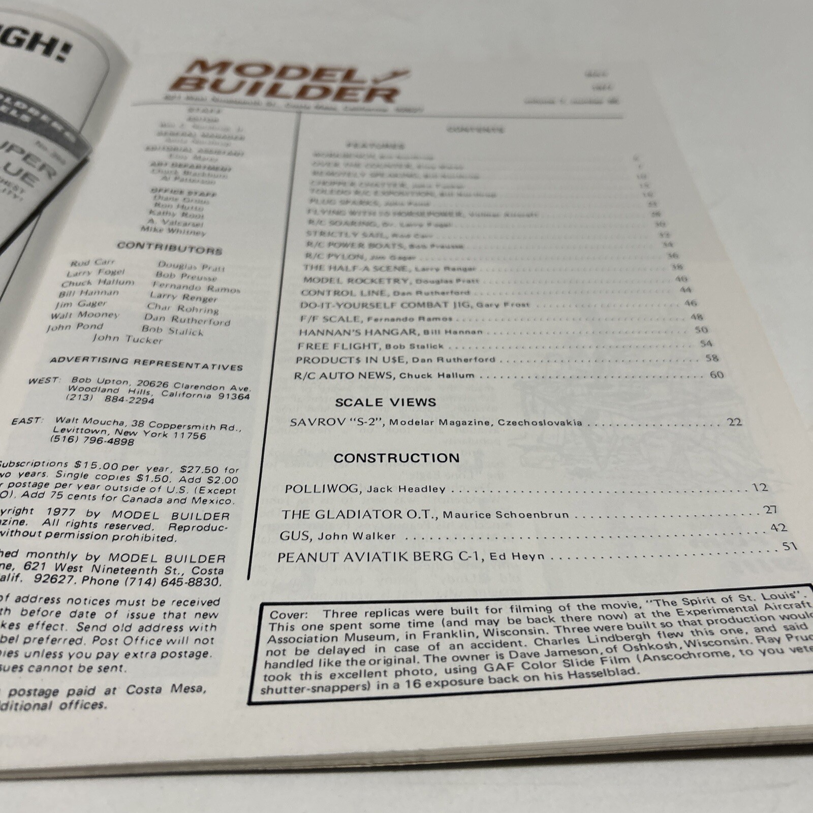 Vintage Model Builder Magazine May 1977