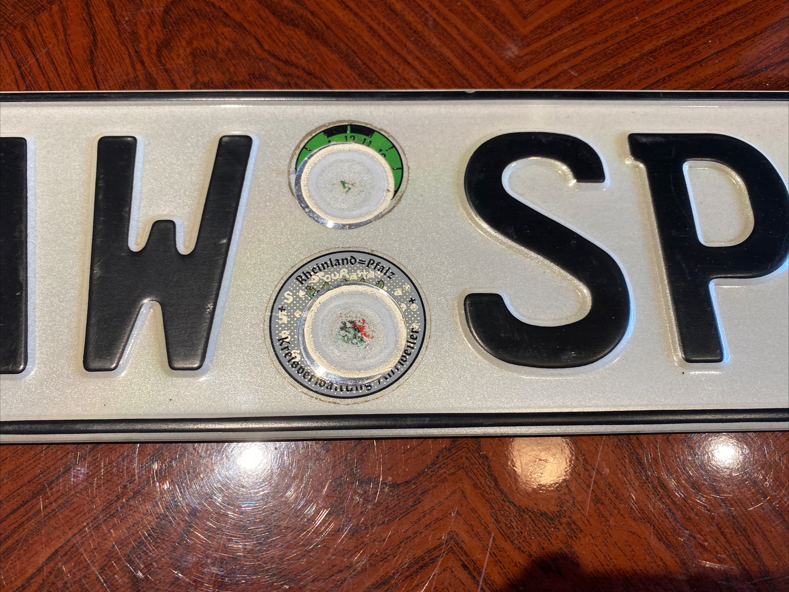 European License Plate