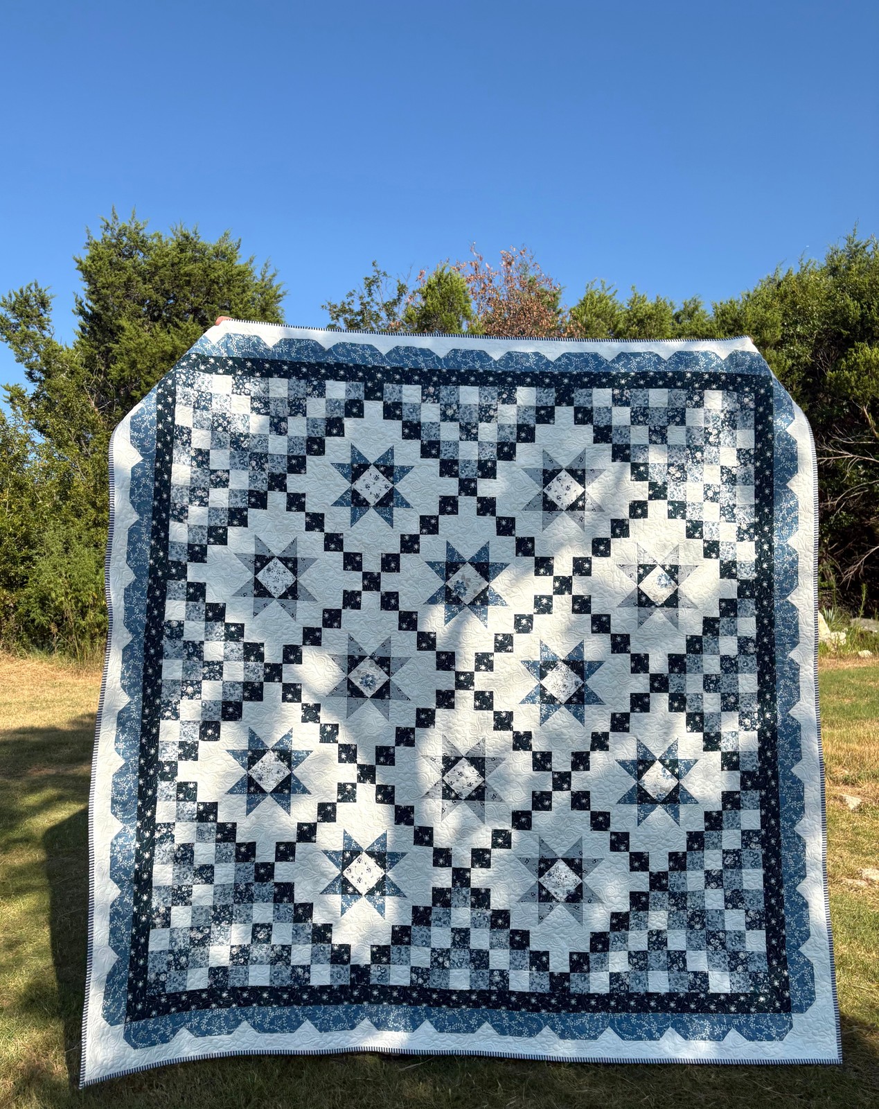 COTTAGE BLUES Quilt PAPER Pattern PASTRY SHOP DESIGN