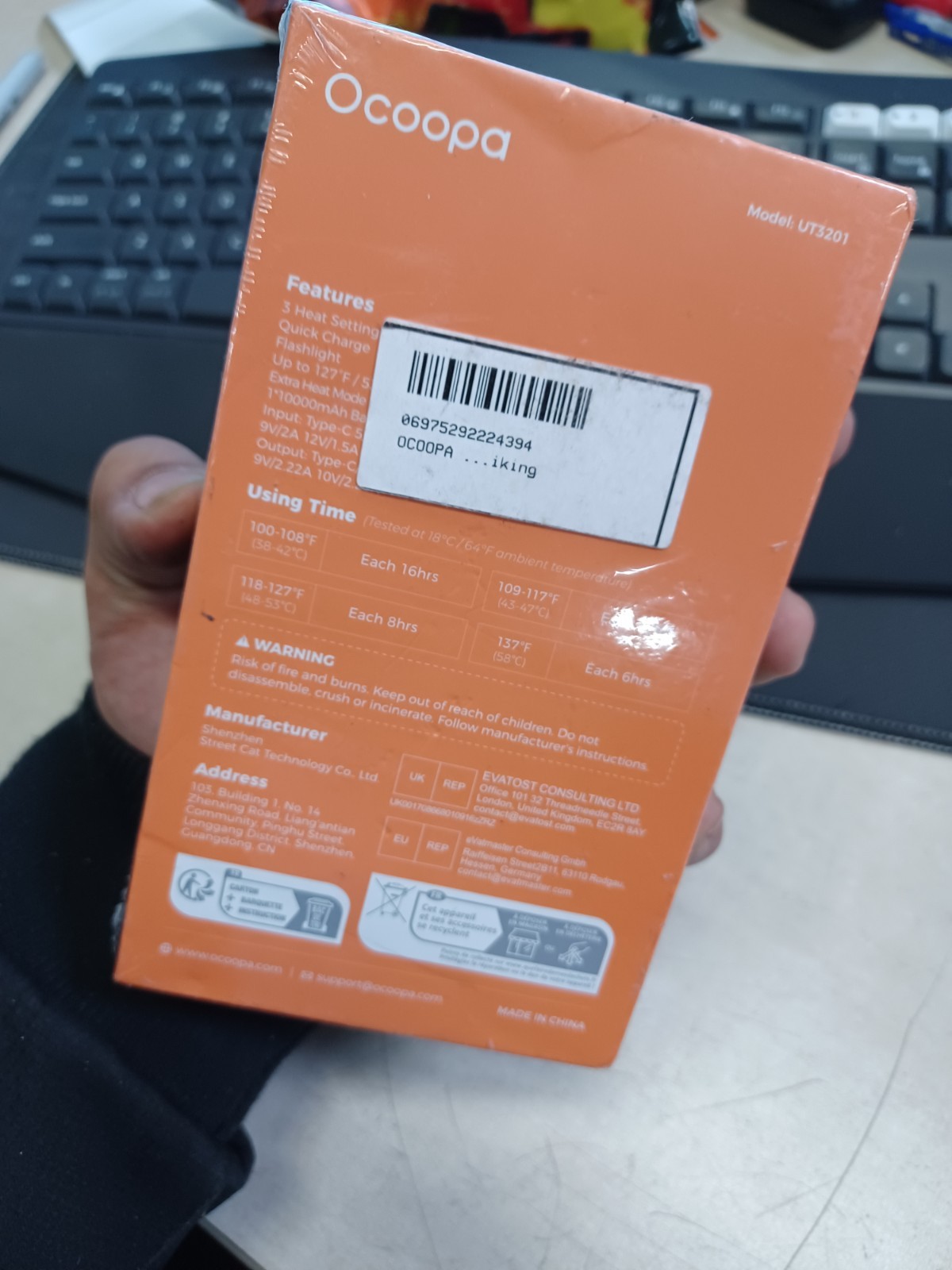 Ocoopa UT4 Extreme UT3201 Rechargeable Hand Warmers