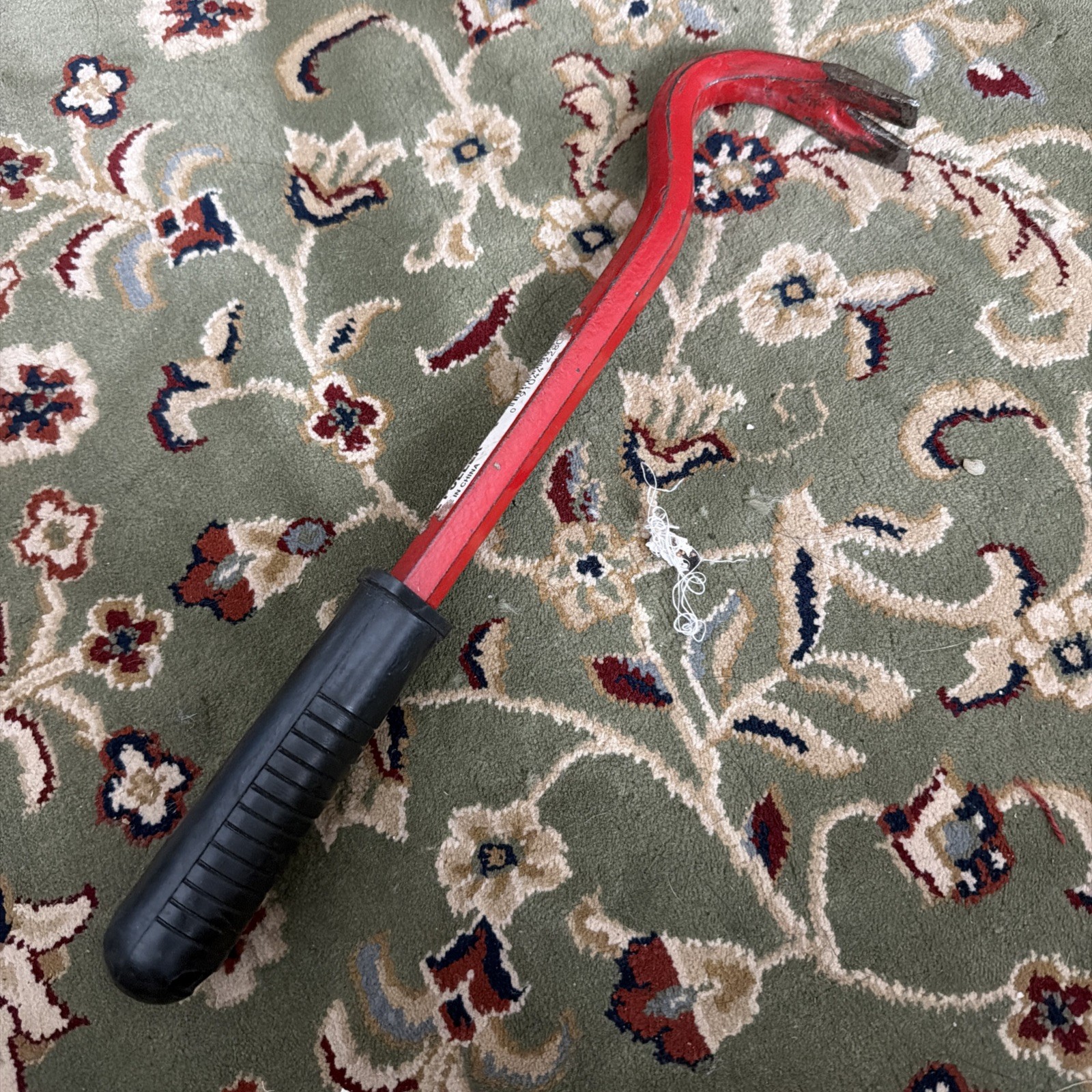 12” Mini Pry Bar (Roofing Pry Bar) Nail Puller Crowbar w/ Rubber Grip