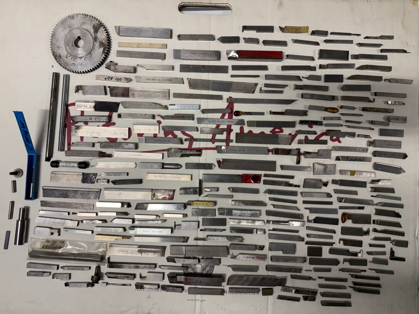 Vintage HSS Lathe Tool Bits Lot – Empire Rockwell Rex Cleveland Mixed Sizes