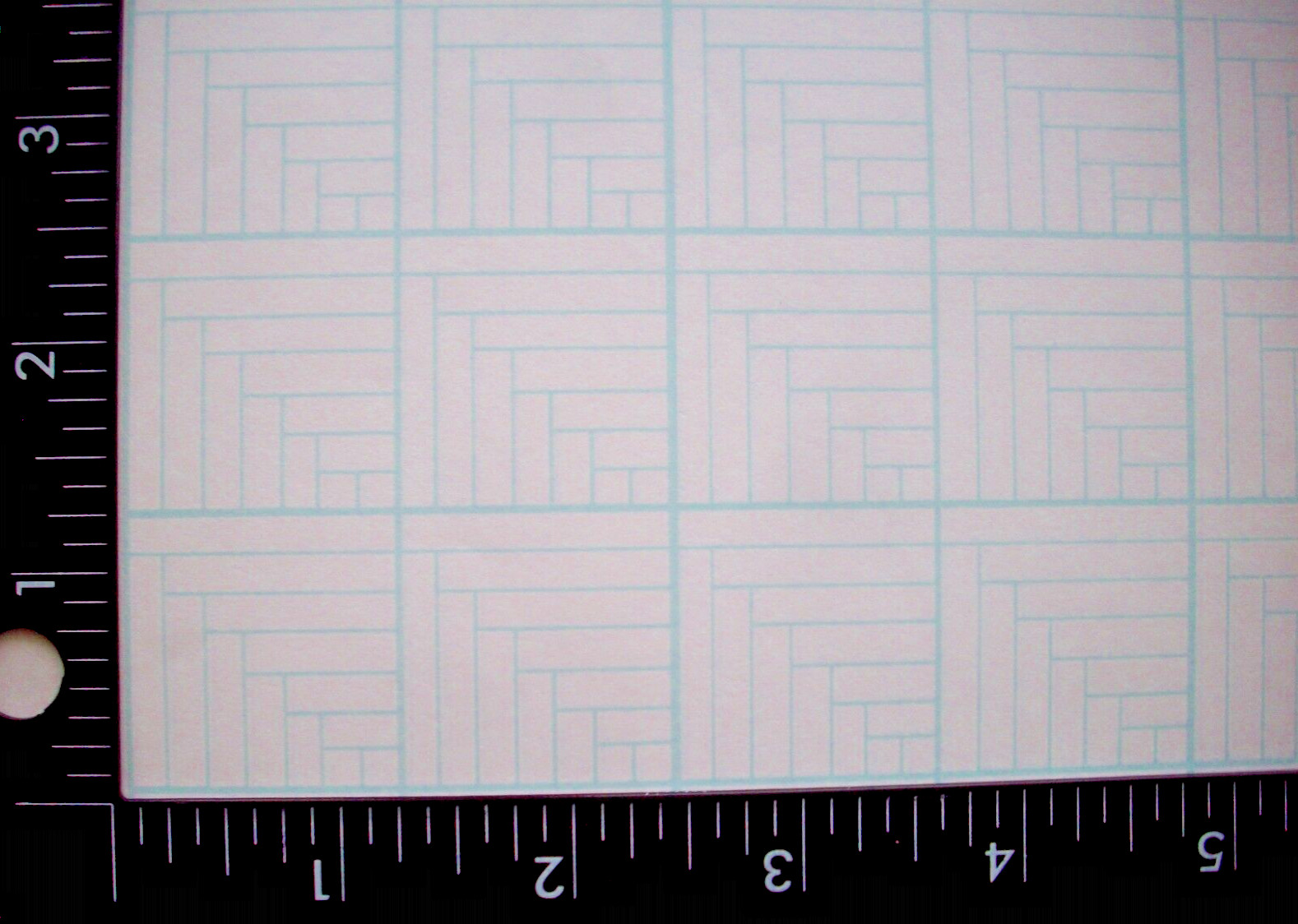 Lynn Graves Foundation Paper Piecing Sheets Log Cabin Chevrons 1 1/4" blocks
