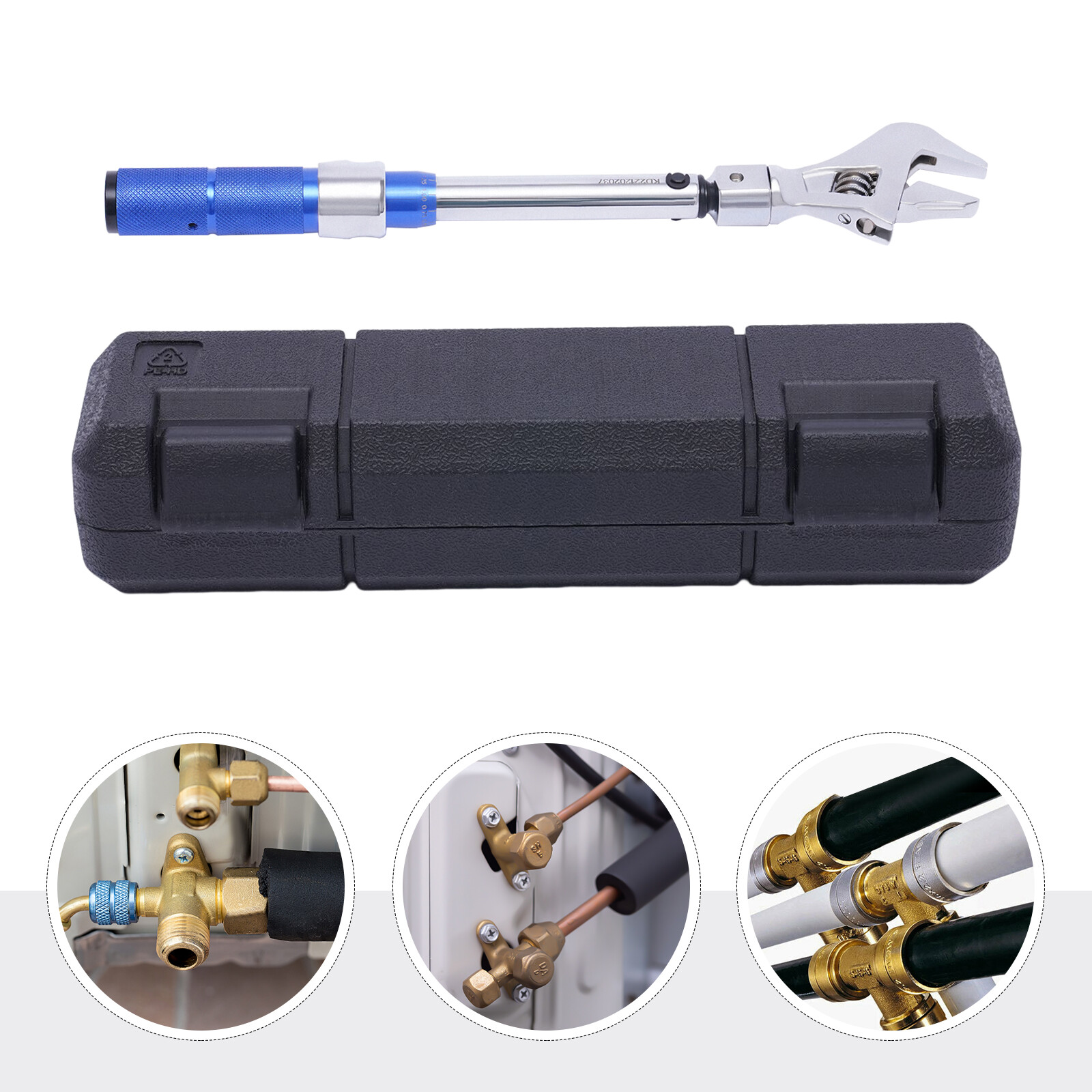Interchangeable Torque Wrench Adjustable Open End Torque 5-25nm Clicking Wrench
