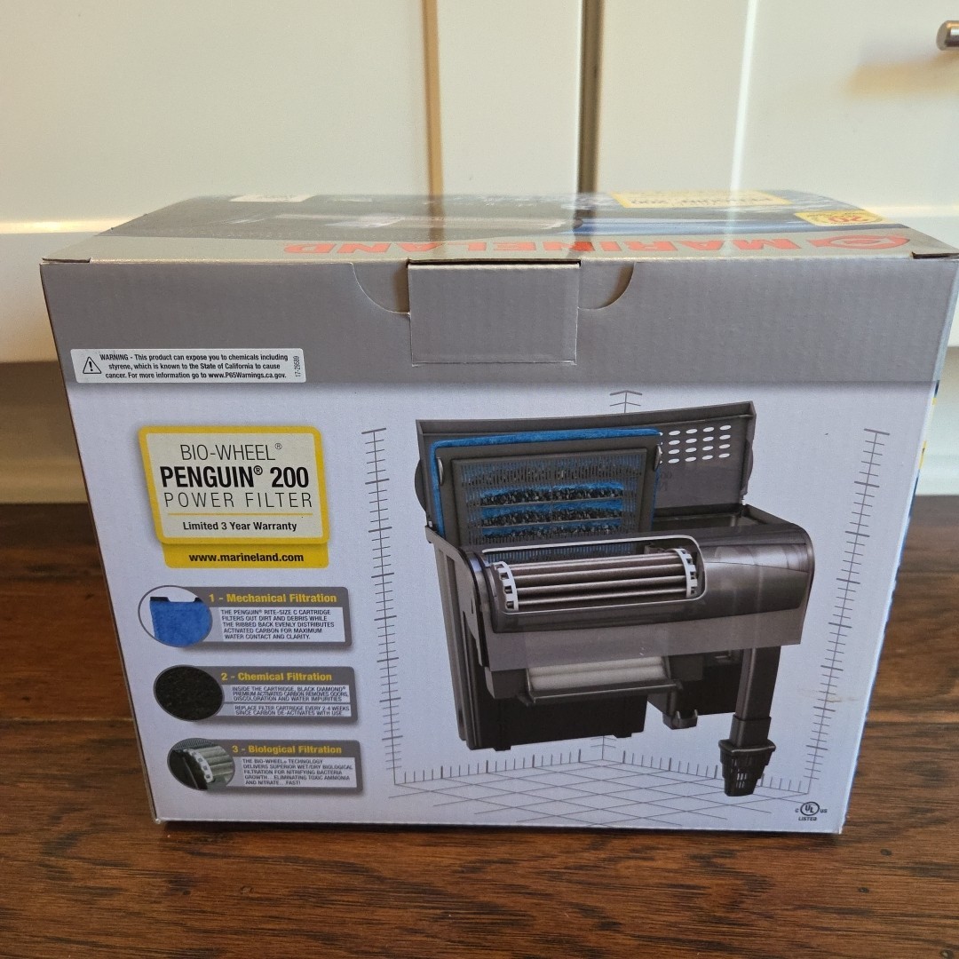 Marineland PF0200B Penguin Power Filter Aquarium 200B