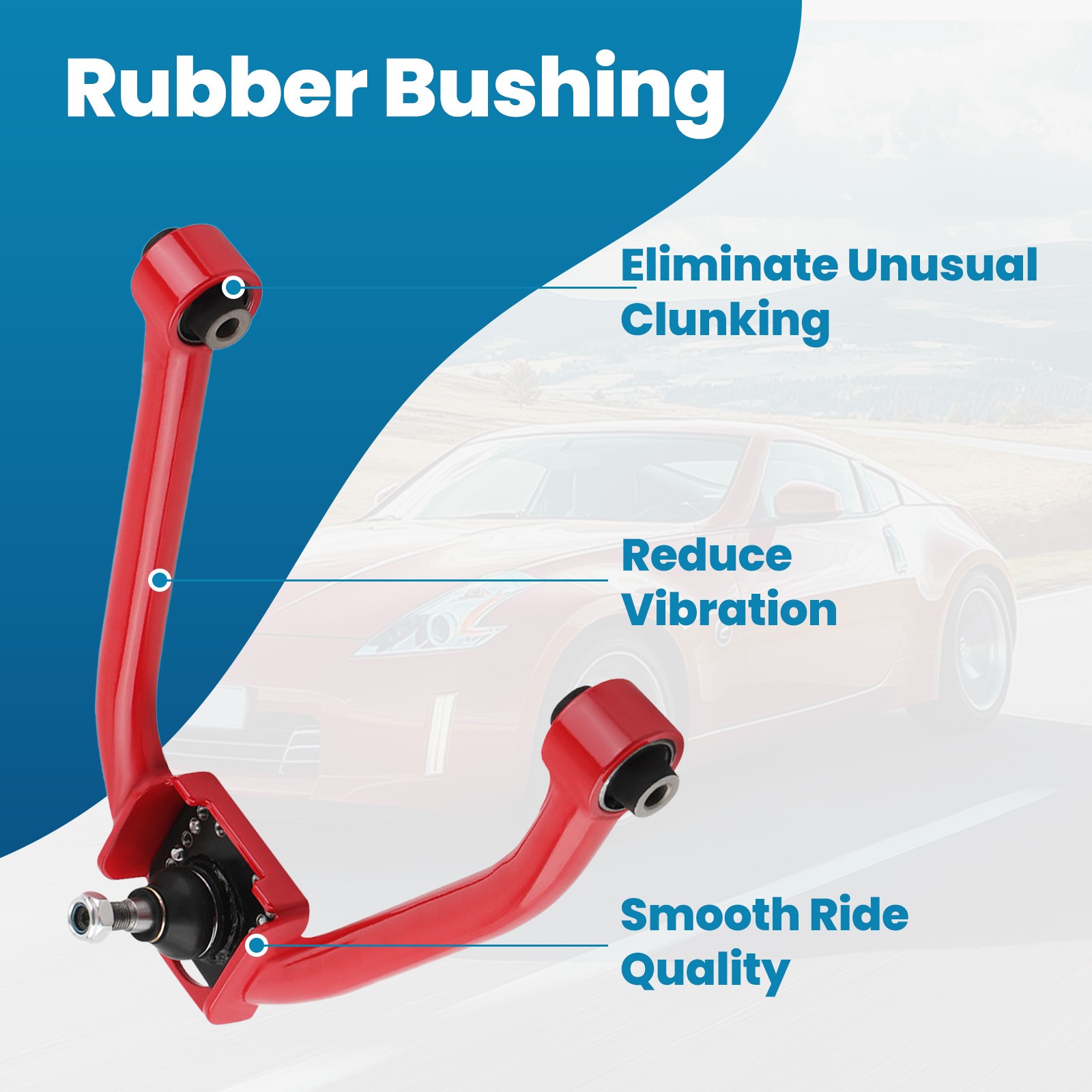 2pcs Adjustable Front Upper Camber Control Arms Kit for Nissan 350Z 2003-2009