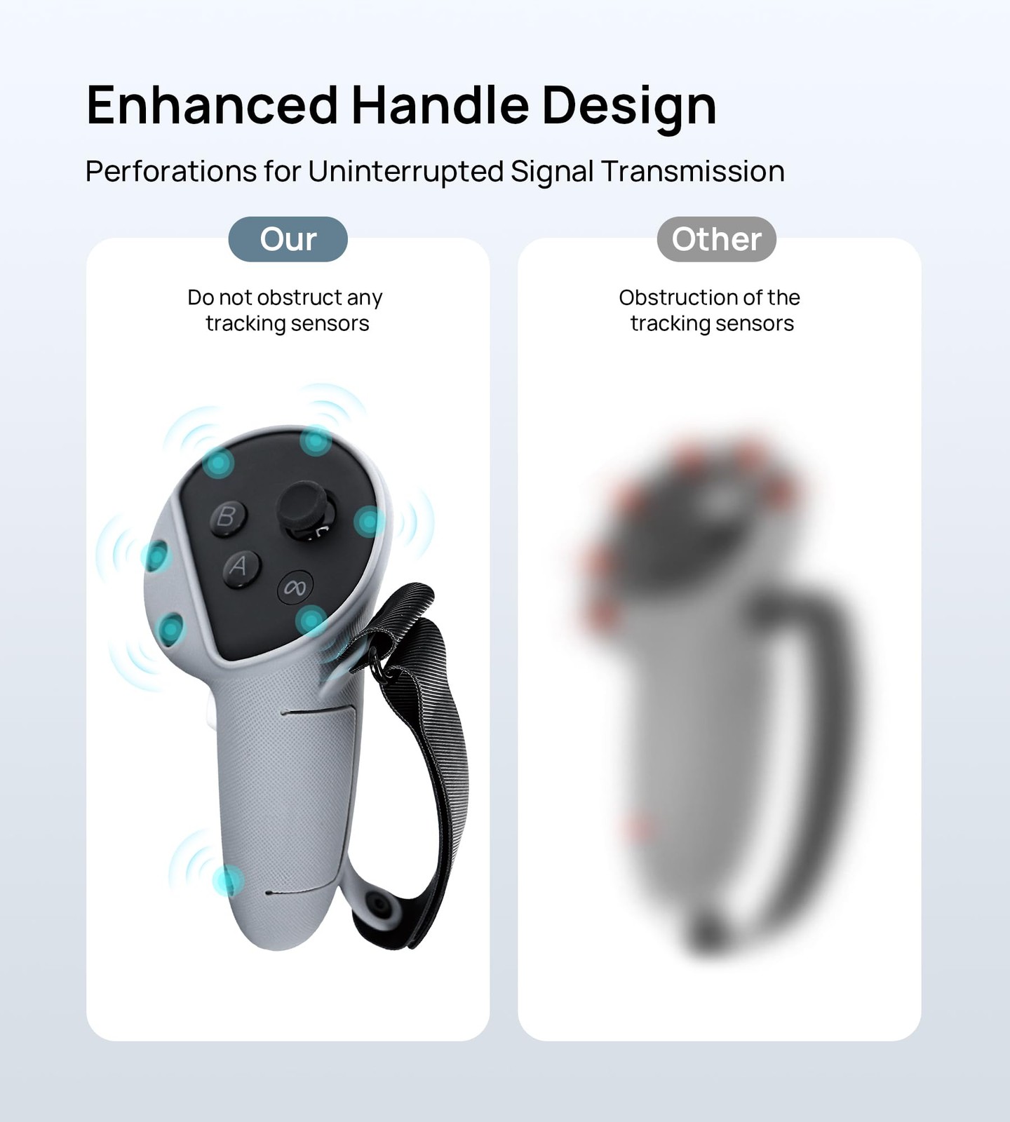 Controller Grips for Meta Quest 3 or for Quest 3S, Adjustable Knuckle Straps ...
