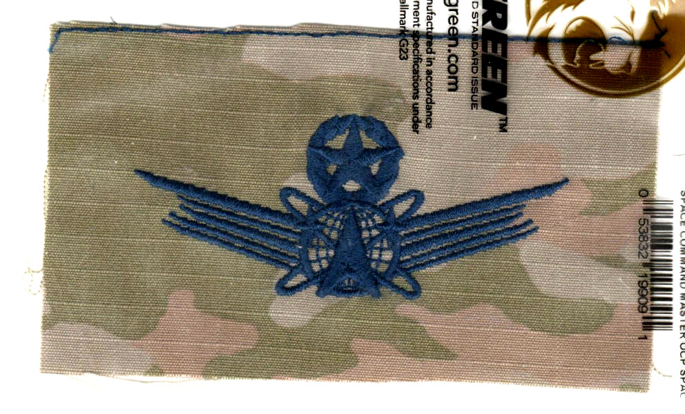 U.S. Space Force - Command Space Operations Badge (sewn-on type - OCP uniform)